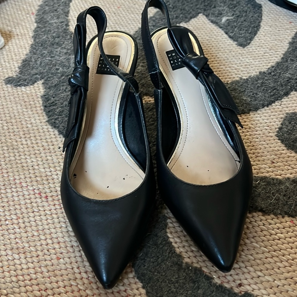 White House black market sling back kitten heels